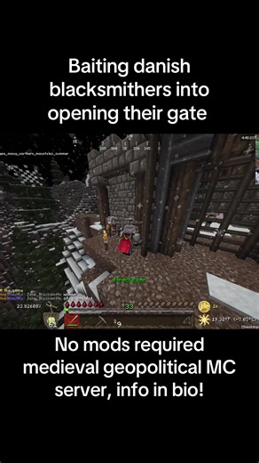 Come join our Realistic Medieval Geopolitical Minecraft server in which anyone can create a historical nation and participate in a large grand scale server. Diplomacy, wars, alliances, farming, blacksmithing, and skill/profession trees are all major features. No scripted events, no bias, custom features, and a specially crafted soundtrack to immerse yourself into any region of the world you are in! No mods required Java 1.21.11 https://discord.gg/VGkYUrvGFt #Minecraft #medieval #server #fyp #jav