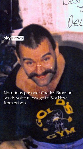 87K views · 685 reactions | Prisoner Charles Bronson will learn tomorrow if he has persuaded the parole board to free him after 48 years in jail, but he’s not hopeful #charlesbronson #prison #message | Sky News | Facebook