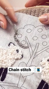21K views · 152 reactions | Basic Chain Stitch Embroidery Design #reels #shorts #trending #reelsfb #reels #trendingreels #trending #viralreels #viral #chain | Embroidery Skills ideas | Facebook