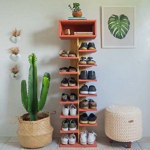 Yes! You can make your own shoe rack! It's this easy | MetDaan DIY