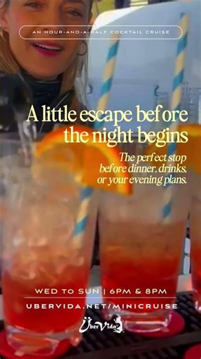 ÜberVida's Sunset Mini Cruise | 1.5 Hour Sunset Cocktail Cruise in Bermuda