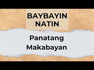 Read Baybayin | Panatang Makabayan | Let's Learn Baybayin