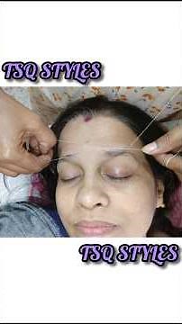 Thin Eyebrow Threading #tsqstyles