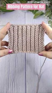 Ribbing Pattern for Hat #ribbingpattern #knittingpattern #knithat #hatknitting