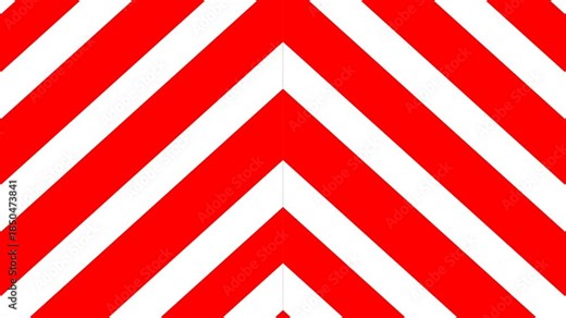 Green screen animation of a candy cane paper splitting in two