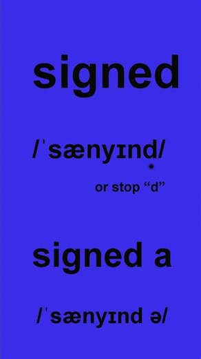 How to pronounce SIGNED in American English #spokenenglish #howtopronounce #americanenglish #word