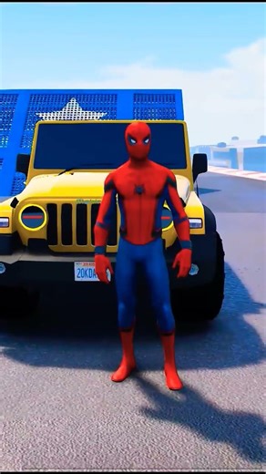 SPIDER-MAN TEAM VS IRON-MAN TEAM SLAP BATTLE 🔥🔥 #gta5 #shorts #spiderman #100millionviews #marvel