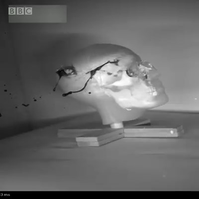 13K views · 46 reactions | The devastating effects of firearms on model skulls are being captured in super slow motion to help investigate gun crime. | BBC Scotland News | Facebook