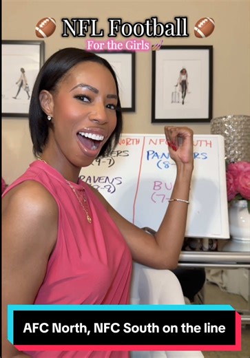 Both divisions and playoff spots will come down to their games against each other week 18 #nfl #nflfootball #nflplayoffs #womeninsports #sportscommentarytiktokcontest