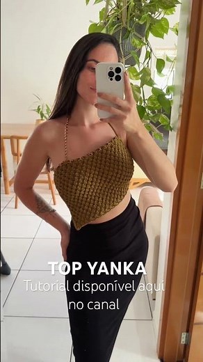 Tutorial top macramê #diy #macramefacil #croppedmacrame #topmacramê #macramepassoapasso