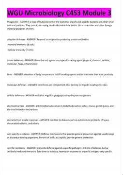Wgu Microbiology C453 Module 3 Study Guide Ace Your Exams In 2024 2025