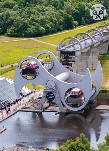 1.9M views · 8.1K reactions | Falkirk Wheel operating: The only rotating boat lift in the world Partner: scotdrone TT: https://www.tiktok.com/@scotdrone | Crafty Panda | Facebook