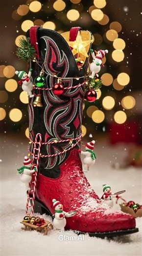 Holiday cowboy boots #FootwearFunVideosShoes @mark perry-7412