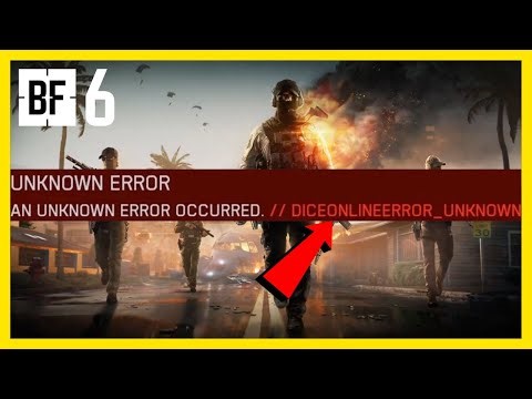 How to FIX Battlefield 6 DICE Online Error