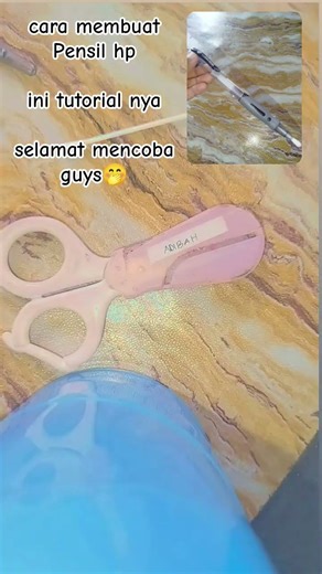 tutorial membuat pensil hp☺☺