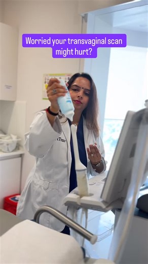 Dr. Azadeh Patel | IVF Specialist Ahmedabad on Instagram: "A transvaginal ultrasound is a safe and effective way to get detailed images of your reproductive organs. To ensure your comfort, the ultrasound probe is first thoroughly cleaned and then gently covered with a sterile sheath. A warm, water-based lubricant is applied to ease insertion and minimize any discomfort. During the procedure, you’ll lie down with your knees bent while the doctor carefully and slowly inserts the probe into the vag