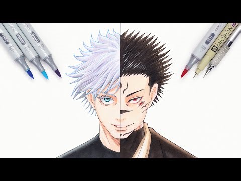 Gojo x Sukuna | Jujutsu Kaisen | How To Draw Gojo x Sukuna