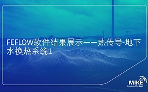 FEFLOW软件结果展示——热传导-地下水换热系统1