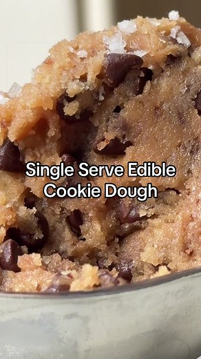 Easy Single Serve Edible Cookie Dough Recipe
