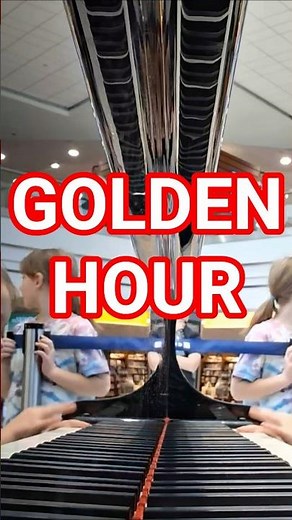Most epic version of goldenhour played at Denver airport public piano