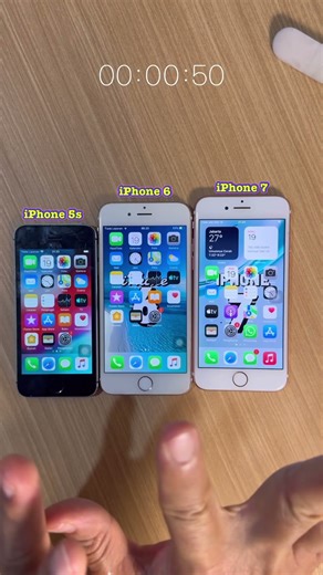 Test boot iPhone 5s vs iPhone 6 vs iPhone 7