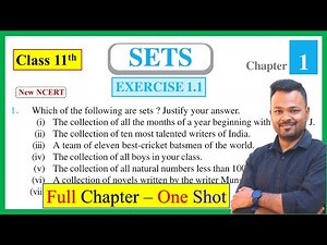 Class 11th Math Exercise 1.1 Full Solution || Class 11 Ex 1.1 || Sets || New NCERT