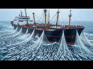Commercial Trawler Mega Haul: Tons of Fish in Minutes