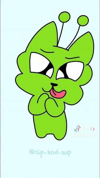 Zip alien cat & Zop alien dog on TikTok
