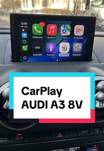 Nous avons activé le Carplay et Android Auto sur cette Audi A3 8V. Pour toute modification sur votre véhicule ou informations, envoyez-nous un message. ##carplay##audi##audia3##a3##volkswagen