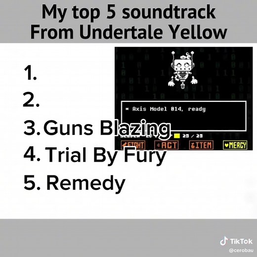 Top 5 Soundtrack Tracks from Undertale Yellow