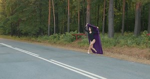 Beautiful Brunette Girl Dancer Jumping On Stock Footage Video (100% Royalty-free) 1104106497 | Shutterstock