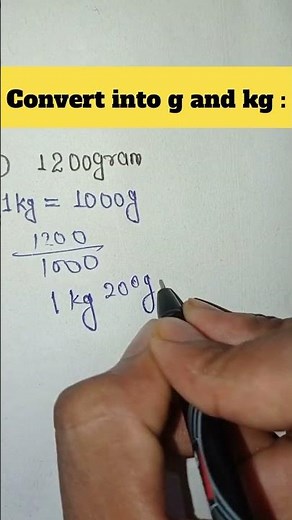Convert into g and kg | Metric System | Measurement of Mass | kg to gram | #kilogram #gram #mass #kg