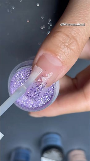 124K views · 1.4K reactions | A dip powder that does not require UV lamp curing. #nailshop #nailsalon #nailsart #morovan #dippowder | Morovanofficial | Facebook