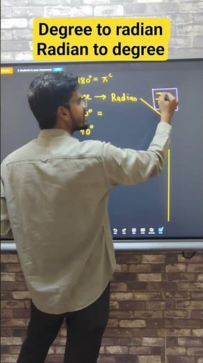 degree to radian conversion radian to degree 11th maths chap 1 angel and its measurement