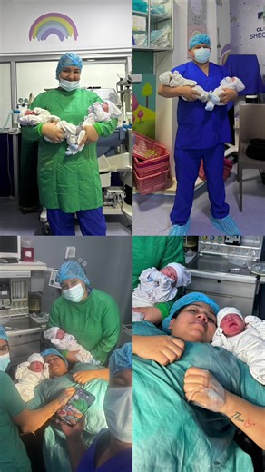 El 14 de enero tuvimos gemelitos denominados por sus papitos suma y resta 🥰 Bienvenidos Eithan y Eliel 🥰👶👶 #gemelos #cesarea #ginecoobstetricia #niños #parati