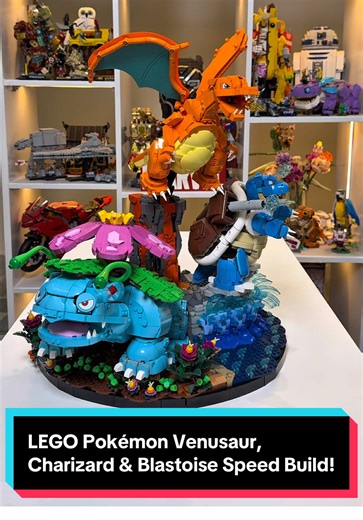 LEGO Pokémon Speed Build: Venusaur, Charizard & Blastoise