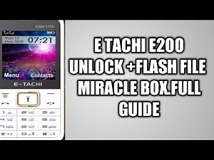 E Tachi E200 code read + Flashfile backup Miracle box free