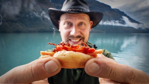 World’s Tiniest Hot Dog Cooked Outdoors 🌭