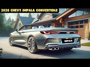 Chevy’s Big Surprise! 2026 Chevrolet Impala Convertible Unveiled – A Modern Classic Returns!