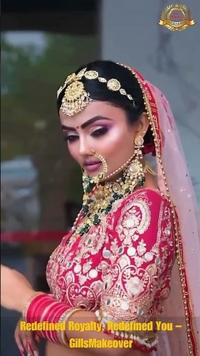 Bridal look for wedding | Traditional Rajasthani Bride by Gill’s Makeover Academy |