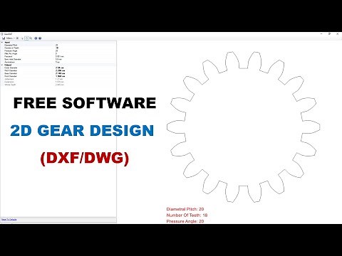 Free 2D Gear Design Software (DXF/ DWG) - GearDXF 2.0