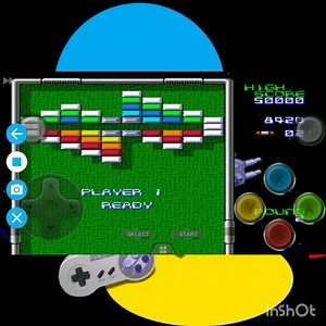 #Vamos de #MINI GAMEPLAY: Arkanoid: Doh It Again 🎮😊 O jogador controla uma nave, as rodadas são concluídas quando todas as cores e blocos de prata na tela são eliminados. Os inimigos entram pelas portas na parte superior da área de jogo. A cada onze rodadas, um inimigo chefe terá que ser combatido. Alguns dos blocos contêm power-ups que devem ser capturados com a raquete a ser usada. #ADM: Naty | Super Nintendo.