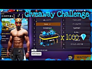 1K DIAMONDS 💎 GIVEAWAY FREE FIRE 🔥 FFF | FREEFIRE MAX GIVEAWAY #seniorff #fff F fff #ffff