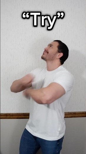 Learn ASL “Try” #asl #americansignlanguage #deaf #hardofhearing #education #english #learn #try