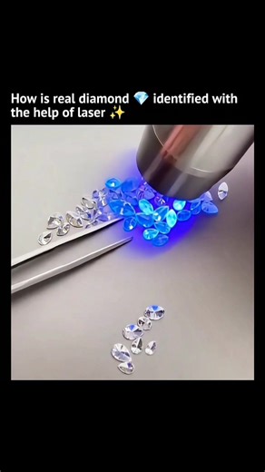 SCIENCE | HISTORY | KNOWLADGE on Instagram: "💎 How Real Diamonds Are Identified Using Lasers • Diamonds have a unique crystal structure. • They refract and scatter light differently than fakes. • Laser testers measure thermal conductivity. • Diamond conducts heat very quickly. • A small laser beam is applied to the stone. • A sensor measures how fast heat spreads. • High thermal conductivity = real diamond. • Lower thermal conduction = simulant (cubic zirconia, moissanite). • Some lasers detect