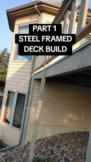 PART 1 - 11' x 18' Steel Frame Deck Build | Alya Finch