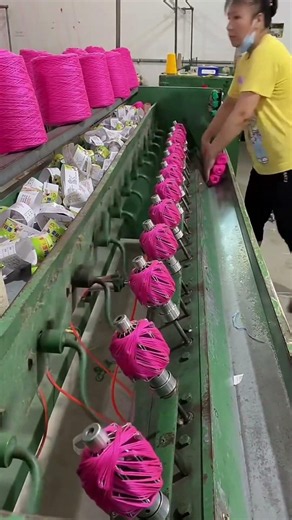 Watch This Yarn Change Color in Real Time 🔥 | Color Changing Yarn Factory #colorchangingyarn