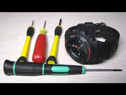 Casio G-Shock G-100 battery change