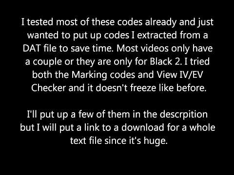 Pokemon White 2 Action Replay Codes (US)