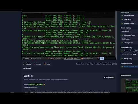 Skills Assessment - Web Fuzzing